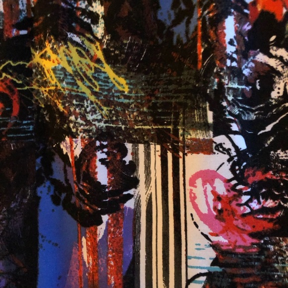 Grace elements skirt multi abstract colors Sz L - Picture 2 of 4